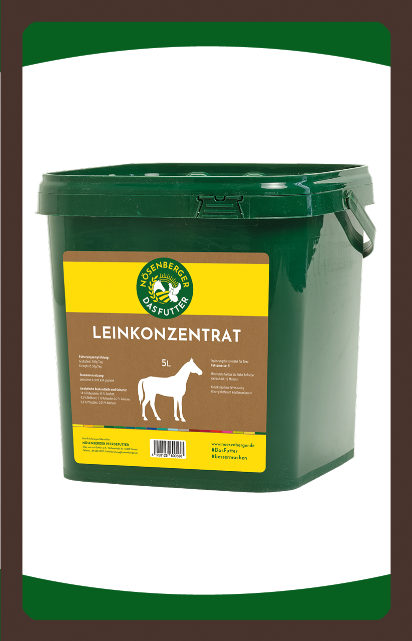 Leinschrot Leinöl Nösenberger Leinkonzentrat 5L