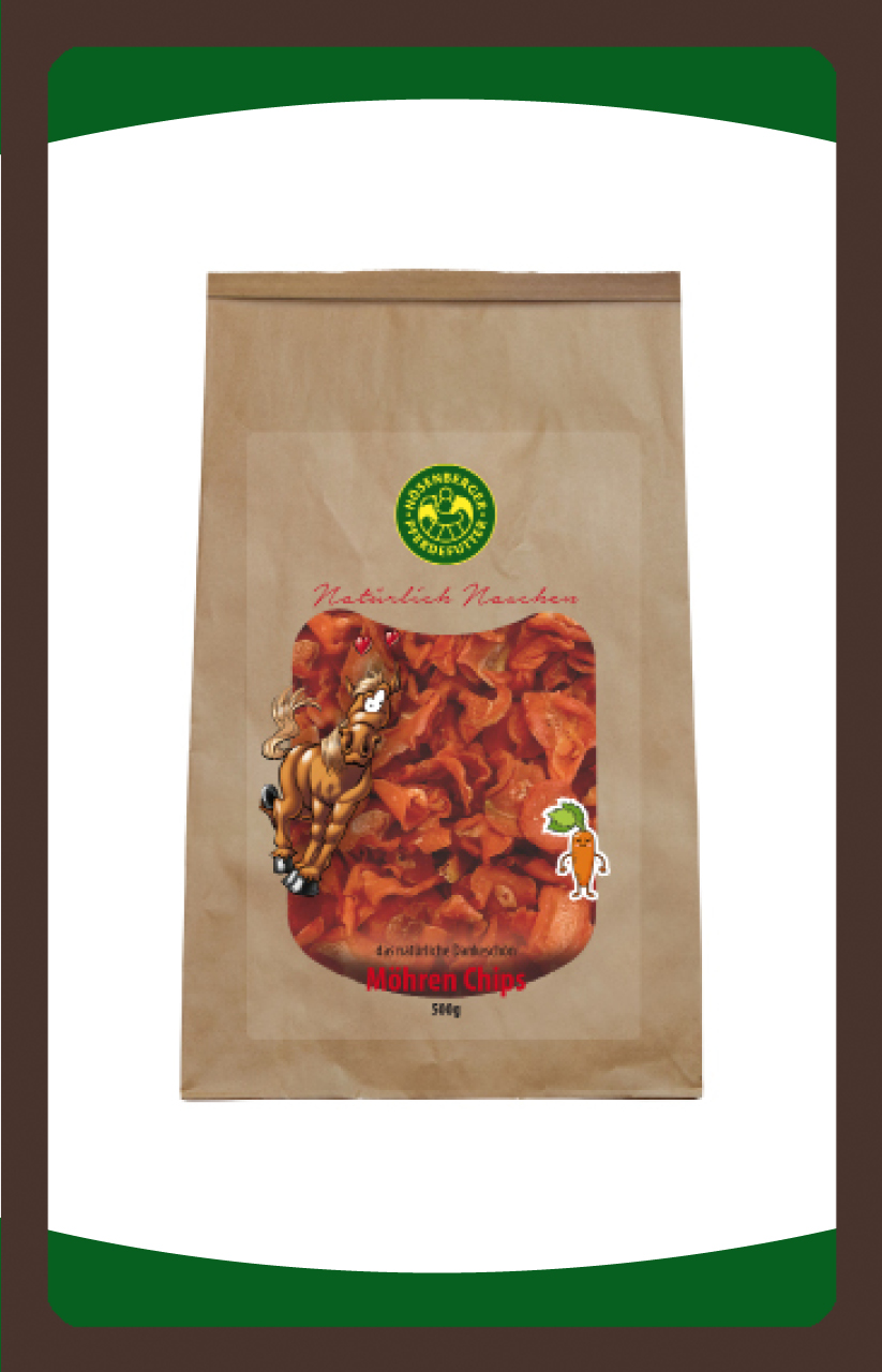 Leckerli Vitamine energiearm Nösenberger Möhren-Chips 500g