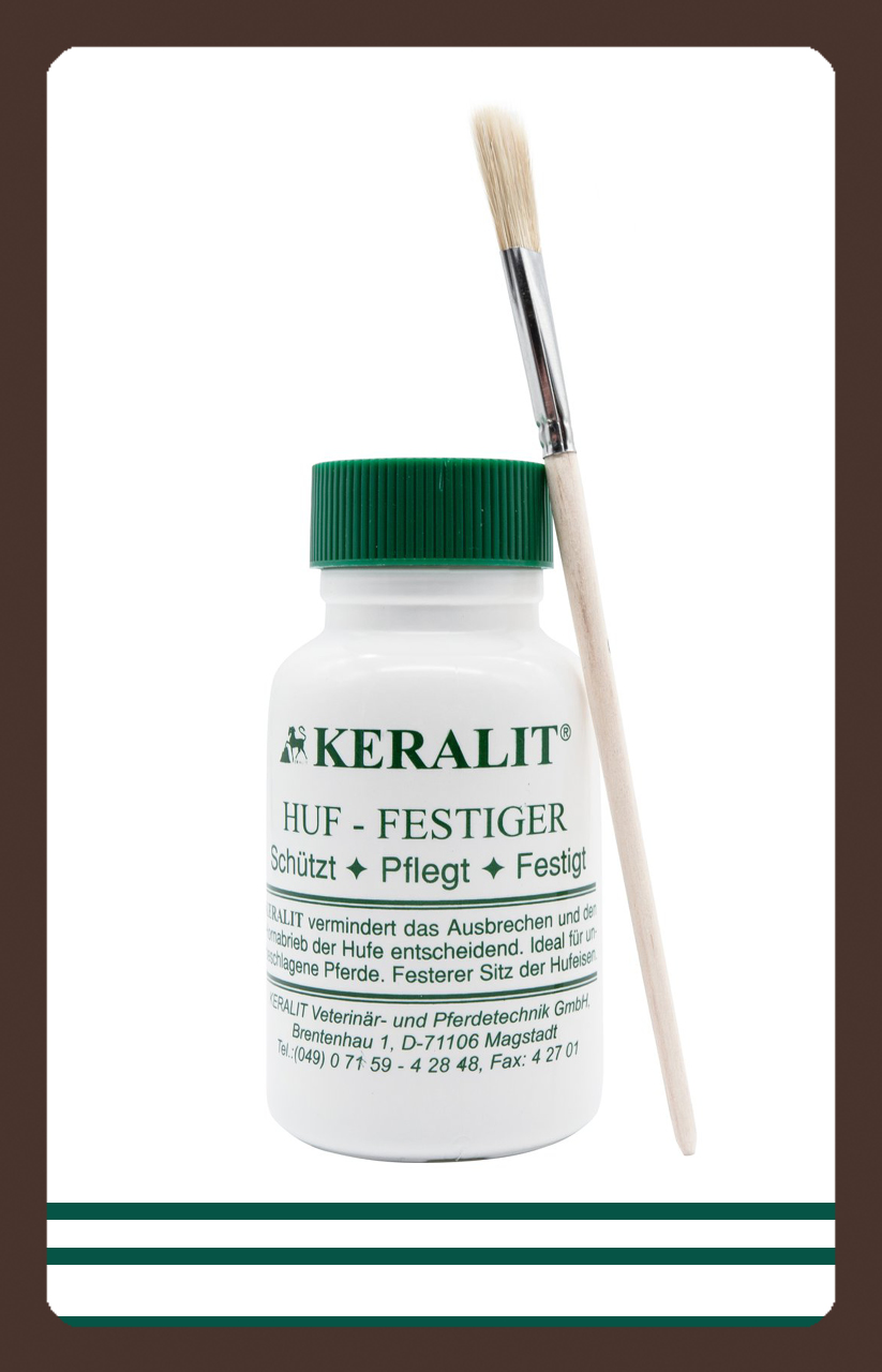 Huf Horn Aufhärtung Risse Ausbrechen Pferd Keralit Hufhärter 250ml