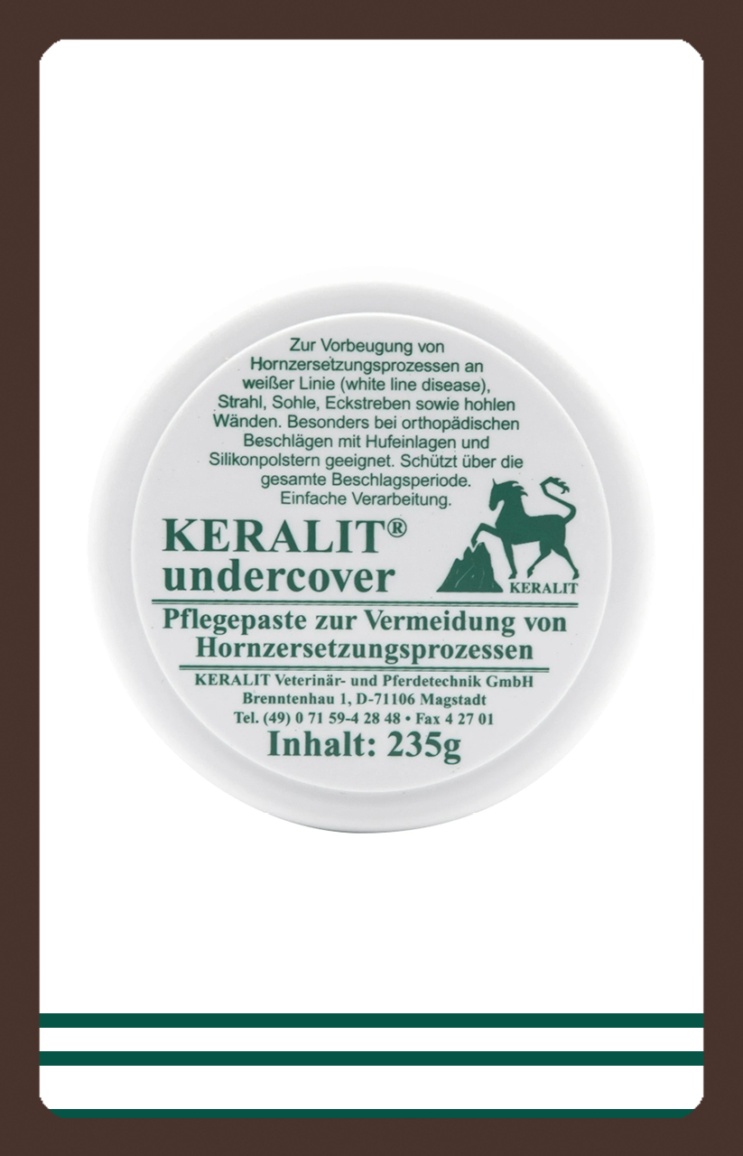 Faul Offenstallhaltung Huf Horn Pferd Keralit Undercover 235g